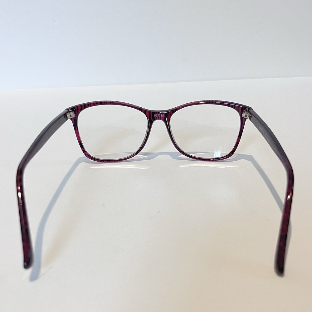 Eyeglasses‎ Frame WP8101 PU Women's Purple Plastic Full Rim Square 52-15-135 - Picture 3 of 9